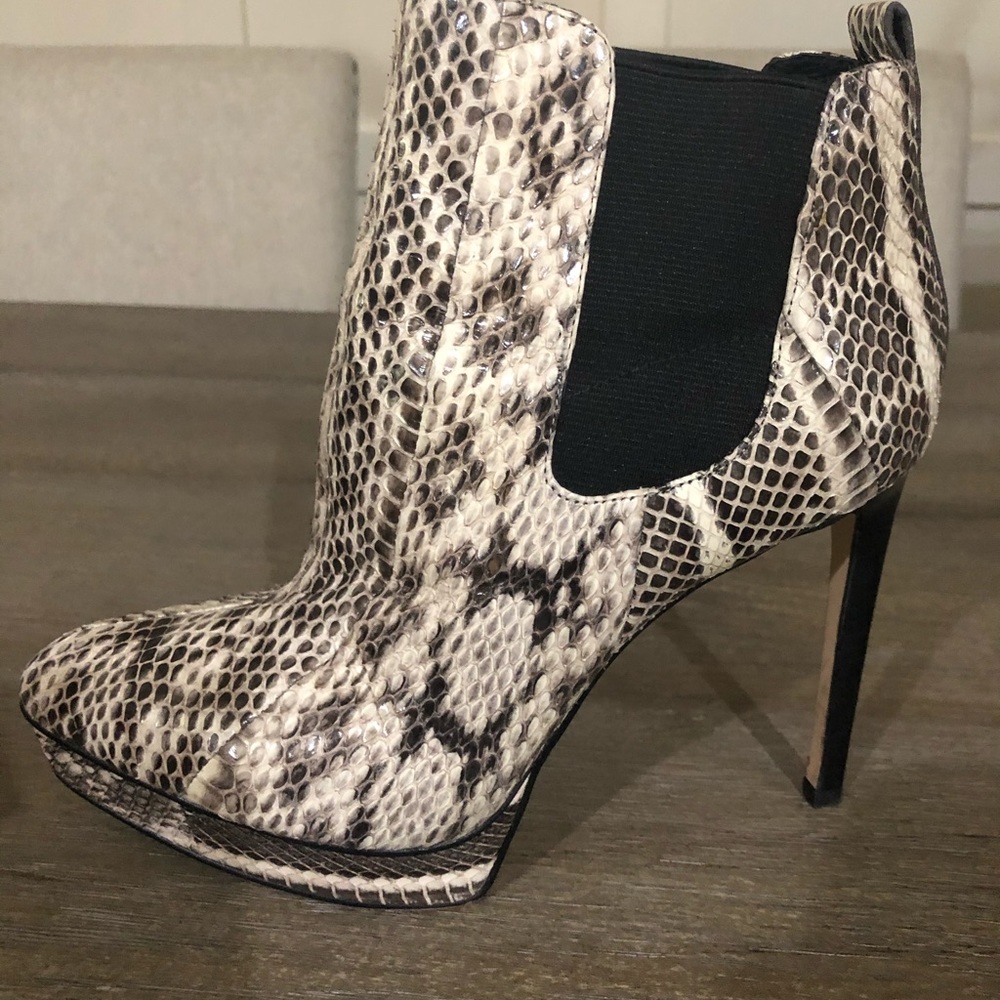 Michael Kors Genuine Snake Meadow Bootie - 6.5
